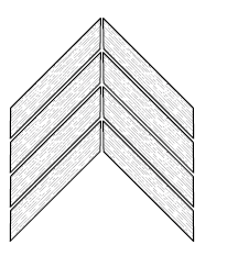 disegno di una posa a spina francese